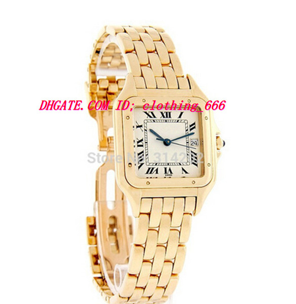 Luxury Watches New Stainless Steel Bracelet LADIES 18K Yellow Gold WATCH W25014B9 Ballon Watches Women's Watches Wristwatch