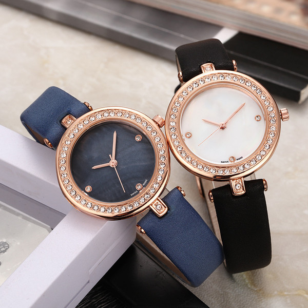 Luxury Brand Women Watches diamond Leather Rose Gold Ladies Fashion Quartz Watch Dress Watch Clock Women Montre Wristwatches free shipping