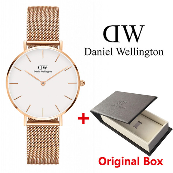 New DW women watch Fashion Girls Steel strip Daniel Wellington watches 32mm women watches Quartz Watch Clock Relogio Feminino Montre Femme