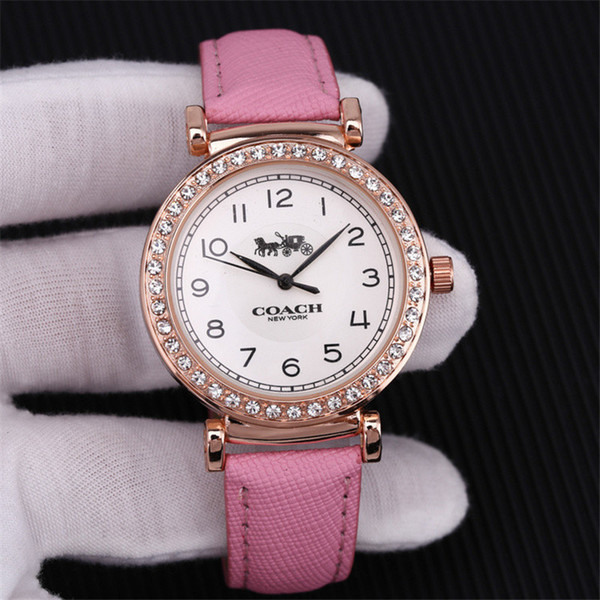 2019 New fashion Luxury women watch CO logo diamond fashion watch 38mm Quartz Belt women's Brand watches