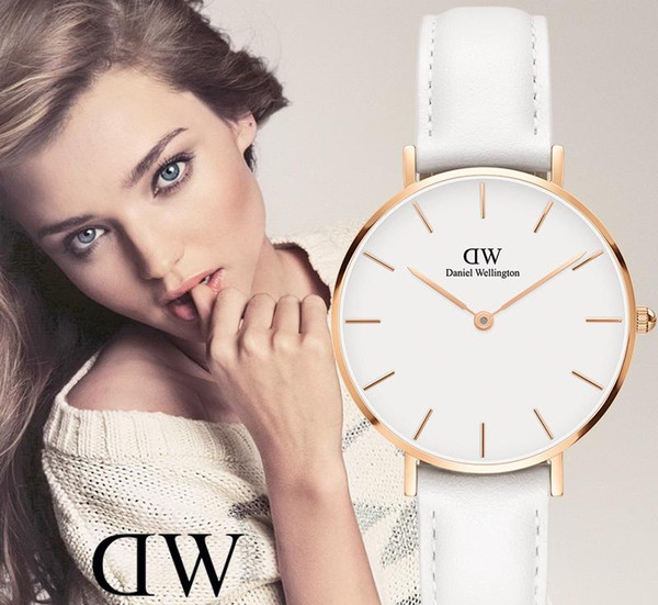 Daniel Wellington 32mm girl fashion trend watch ladies 36mm leather strap hot sale simple quartz watch Relogio Montre Femme Wrist