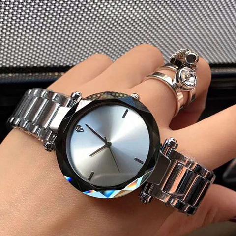 2018 new high-end Relogio Feminino luxury brand women's dress watch stainless steel quartz diamond 34mm watch Gift Watch Wholesale