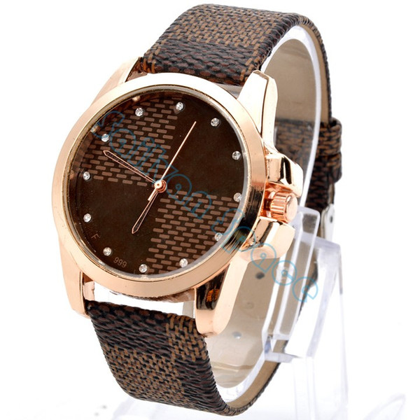 Hot Fashion Synthetic Leather Strap Watch Quartz Watch Women Casual Wear Men Women Dress Watches B2# SV008710