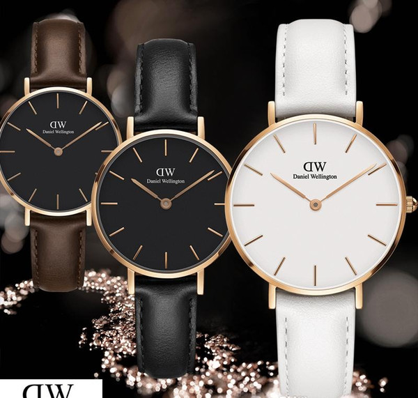 2019 luxury fashion new dw ladies watch Relogio Montre Femme Wrist girl clock leather strap 32mm trend hot Daniel Wellington quartz watch