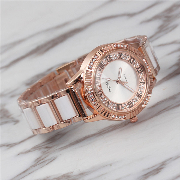 Fashion Watches Women Quartz Watch Casual Full Steel Dial Style woman All over the sky stars Crystal Diamond Rome Word Dial Style Watches