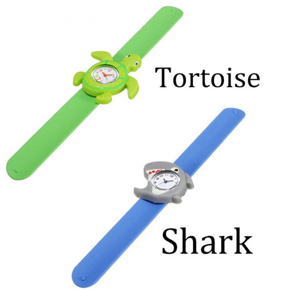 Hot Models Ocean Animal Series Slap Watch Cute Animal Cartoon Slap Snap Watch Silicone Wrist Watch for Children Gift New Arrival 2017 2018