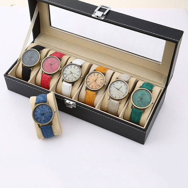 Denim quartz tan skin with watch fashion students watch manufacturers selling package mail