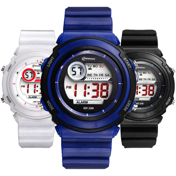 Fashion boys girls students multi-function sport waterpoof run digital watch kids children casual light alarm cool gift watches