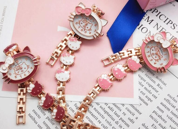 Hello Kitty Baby Watch Kids Watches Hello Kitty Children's Watches Cartoon Bracelet Girl Watch Child Clock