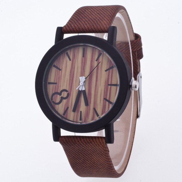Luxury Cindiry Wood Wrist Watch for Men and Women Quartz Watch Fashion Leather Strap Casual Watch Lovers Wrist Watches Montre Homme