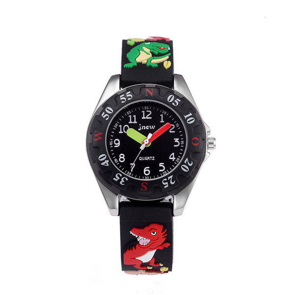 Kid Watch 3D Cartoon Dinosaur Lovely Kids Girls Boys Children Students Quartz Wrist Watch Very Popular Wristwatc Sports Clock 30m waterproof