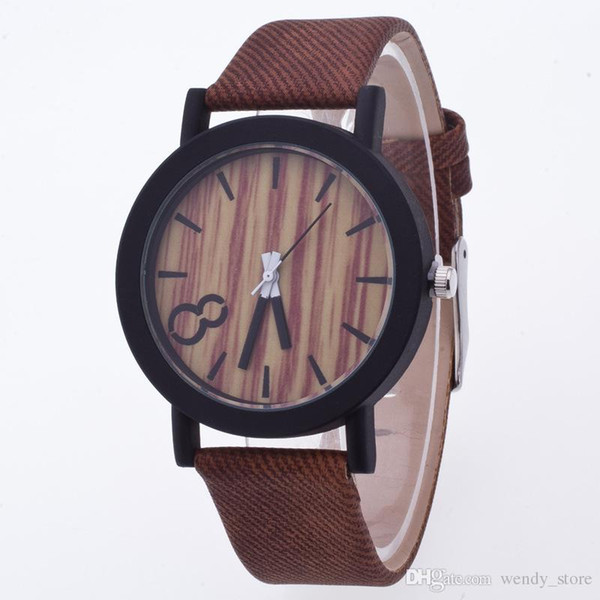 Luxury Cindiry Wood Wrist Watch for Men and Women Quartz Watch Fashion Leather Strap Casual Watch Lovers Wrist Watches Montre Homme