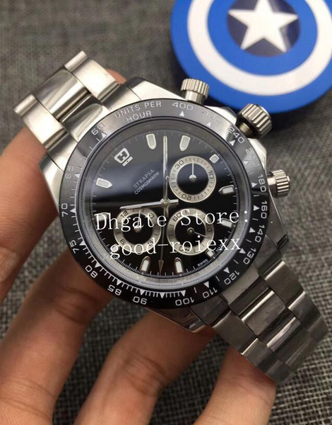 4 Colors Men's Mechanical 2813 Movement Panda Dial Watch Mens Cosmograph Watches Men 116500 Ceramic Bezel 116506 Full Steel Wristwatches