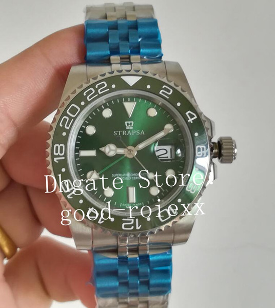 Mens Jubilee Bracelet Watches Mechanical 2813 Green Ceramic Bezel Watch Men 126710 Gmt II Sapphire 116718 Perpetual Master Dive Wristwatches