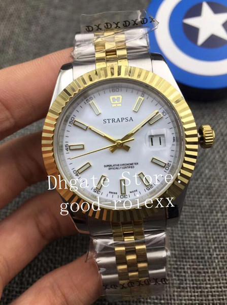 Men's Mens Mechanical 2813 Watches White Dial Jubilee Bracelet Datejust Gold Steel Men 126333 Sapphire 126331 Superlative Perpetual Watch