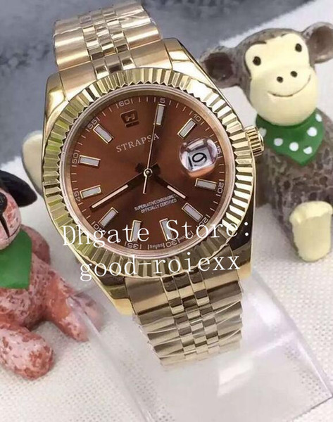 Top Luxury Watch Automatic 2813 Watches Yellow Gold Jubilee Bracelet 116333 126303 126331 126333 126301 Men Chocolate Dial Wristwatches