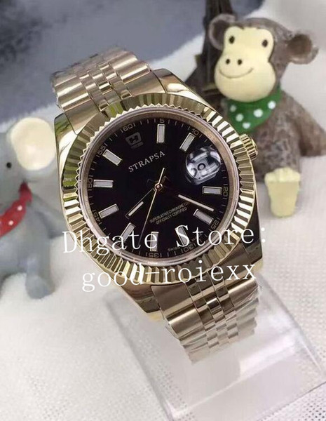 Luxury Watch Mechanical 2813 Watches 18K Rose Gold Jubilee Bracelet 116333 126303 126331 126333 126301 Men Black Dial Datejust Wristwatches