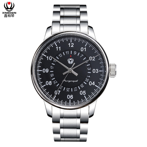 XINBOQIN Supplier Wholesale Automatic Mechanical Business Watches Men Wrist 5 ATM Water Resistant Stainless Steel Watch Free Custom Logo