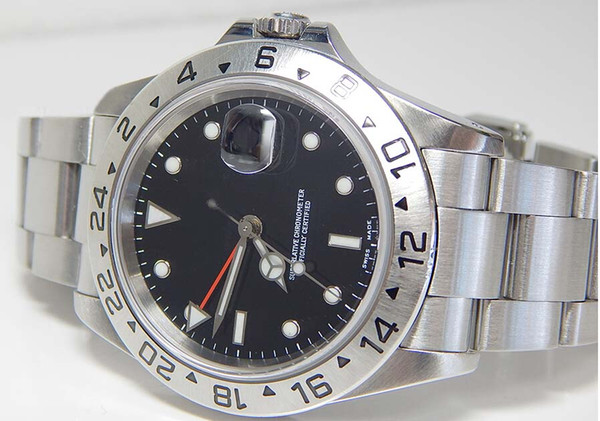 Luxury watch Black Dial. SEL Bracelet. Ref# 16570 2yr Warranty. Mint Mens Watch