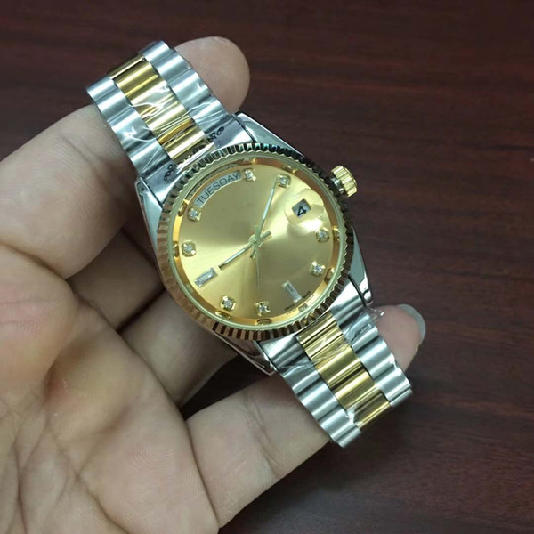 Luxury watch for men automatic watch diamond high quality 38MM daydate famous mechanical designer gold Women watches master montre watches