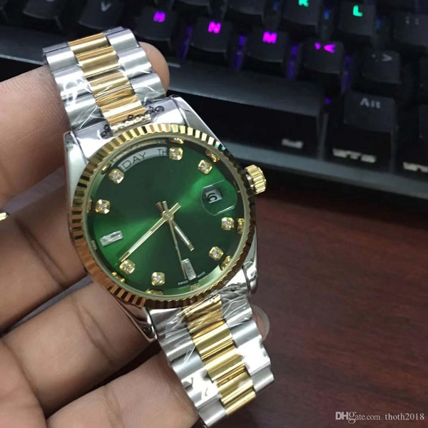 New Double Calendar Watches Luxury Watch Automatic Men Watch Stainless Steel Wristwatch Fashion Mechanical Mens Watches