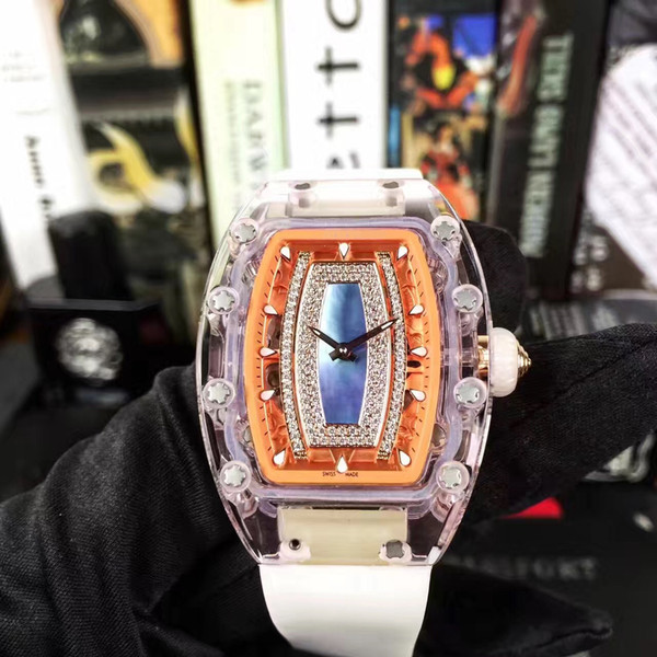 Women's Luxury Mechanical Watch Women's Brand Watch Rubber Strap Young People's Favorite Watch Waterproof and Shockproof
