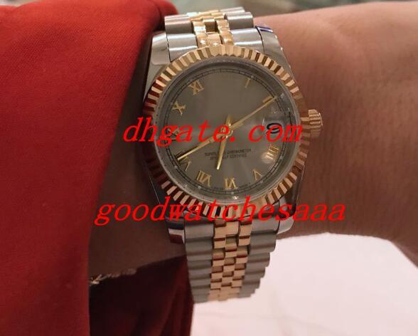 Top quality luxury watch automatic stainless steel and 18k gold ladies watch 31mm watch