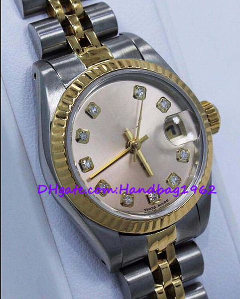 womens watches 69173 Jubilee 18K Yellow Gold Factory Diamond Dial Ladies watches 26mm Dress Styles