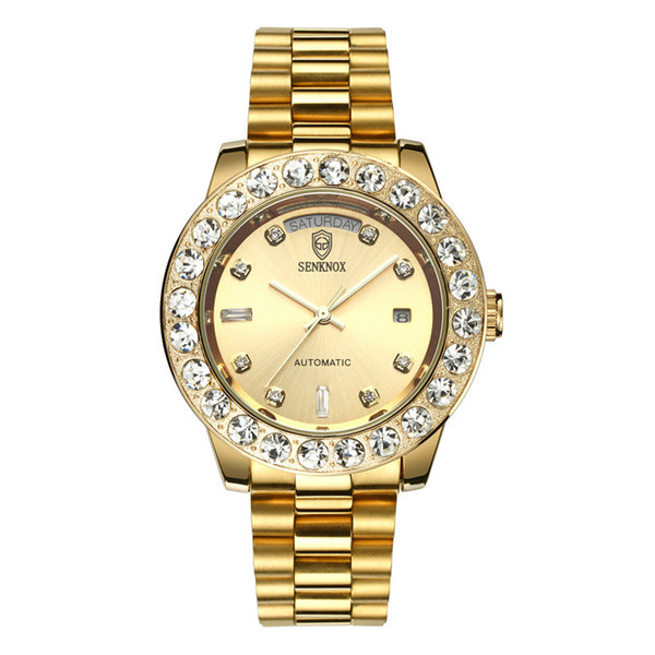 Famous Designer Top Quality Mechanical Watch Women Wristwatch Automatic Watch Clock Fashion Two Date Watches Original Green pack