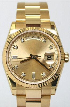 Hot sale luxury high quality automatic watch gold dial stainless steel men's Mechanical Watches