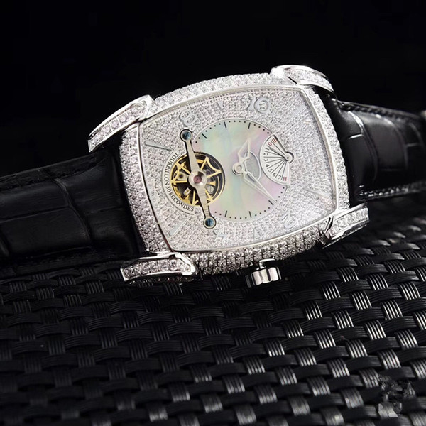 2019 Square Diamond Watch Stainless Steel 34 * 45mm Automatic Core Women's Watch Ladies Fashion Luxury watch
