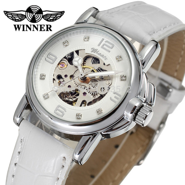 Winner Women's Watch Newest Design Watches Lady Top Quality Watch Factory Shop Fashion Wristwatch Color White WRL8011M3S10Y1883104