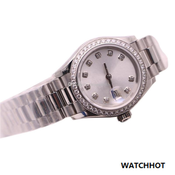 Classic luxury brand women 26mm automatic mechanical watch No battery sweeping movement Stainless steel clock AAA Date model watches 01