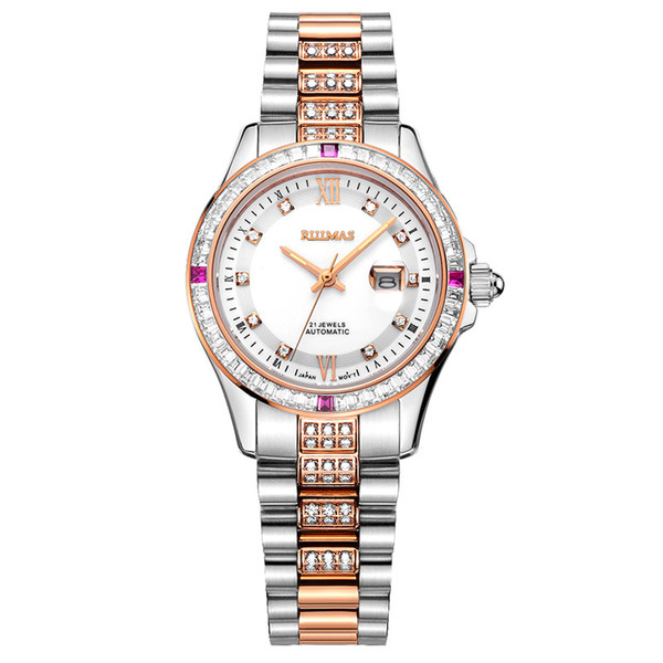 Luxury Simple Machinery Watch Imported Machine Core Inserted Drill Automatic Machinery Lady Watch 6740L