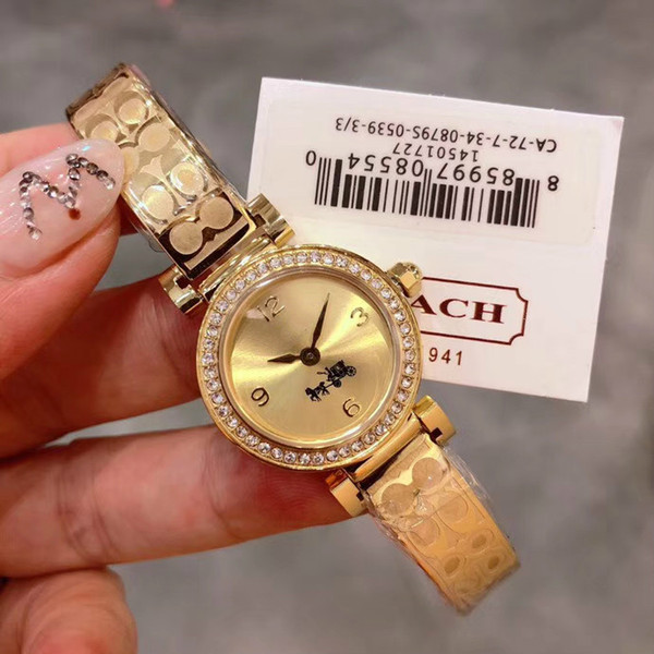 women's automatic watches gold silver face 18 mm waterproof luxury watch mechanical women watch wholesale CDACH