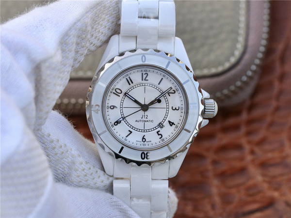 J12 series ladies mechanical watch, 33mm diameter, imported automatic mechanical movement.Ceramic processing equipment imported from Korea