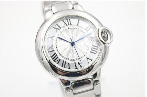 Luxury Male Silver Stainless Steel Watches Date Automatic Mechanical Brand Fashion Mens Wristwatch Modern Men Dress Men's Sport WatchTop