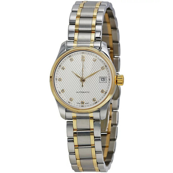 New Brand Fashion LL2.128.5.77.7 L21285777 women's Automatic White dial Stainless steel case watch and band 25mm