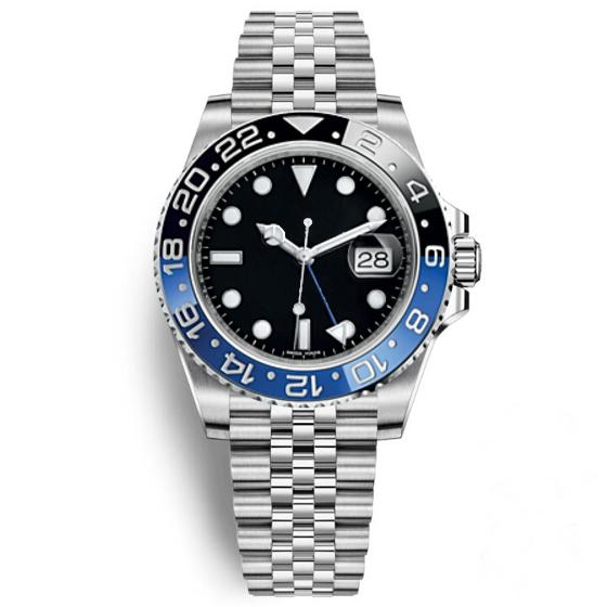 2019 New Modell Fashion Watches Mens GMT Watch Automatic Jubilee Mens Watch Orologio di Lusso Orologi da Uomo Blue Black Wristwatch New