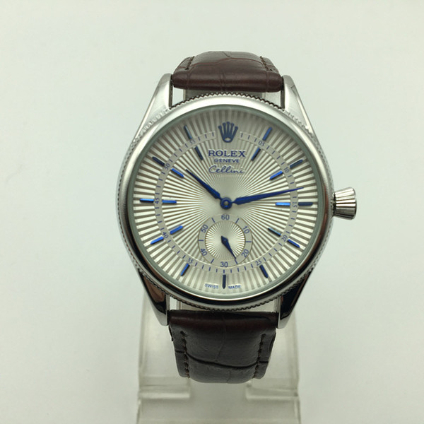 High quality fashion men AAA small three needle brand quartz leather watch casual simple analog male clocks hot sale gift men dress watch