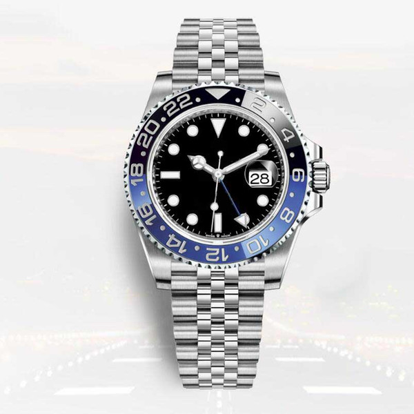 New 2019 Model Basel World GMT II Men's Watch Automatic Movement Ceramic bezel 126710BLNR Watches GMT Work With New Style Original Box