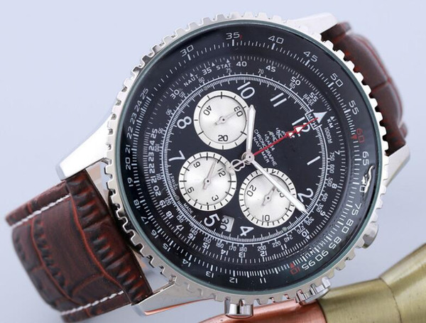 Hot Selling Fashion Business Waterproof 6-Needle Quartz Watch with Calendar Small Eye Move Classic Hand Leisure Fashion Electronic Men's Spo