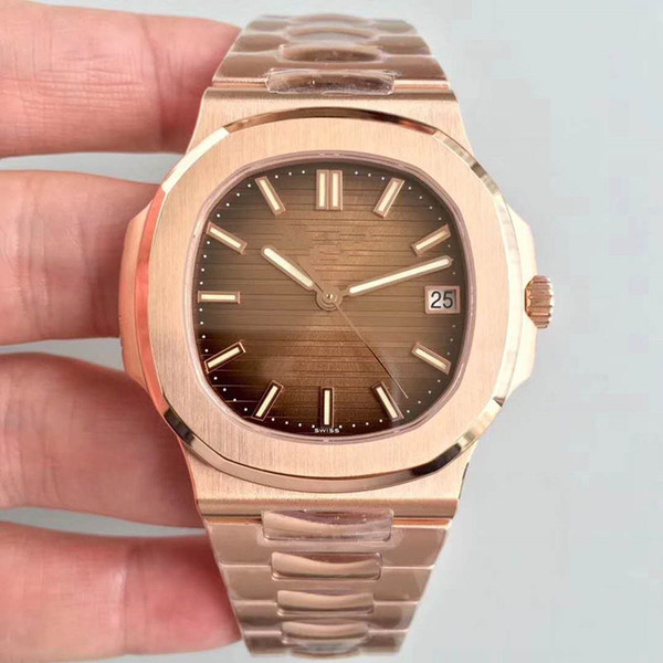 PF thinnest men's stainless steel Nautilus 5711V2 version watch. Equipped with Cal.324 automatic movement. Top quality wrist watches