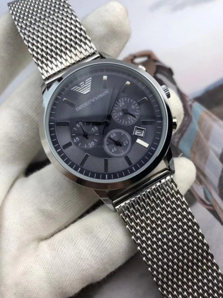2019 new men's luxury watch luxury brand watch fashion sports quartz watch brand new stainless steel strap Montres homme Relogios homem