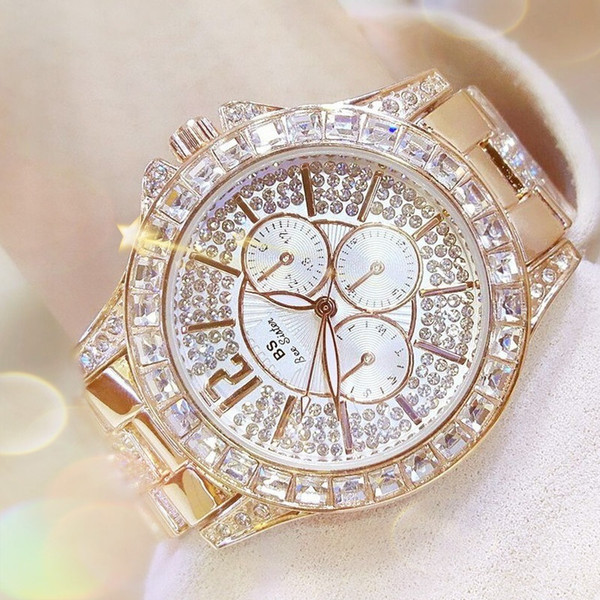 Fashion Women Quartz Watches Rhinestone Diamond Casual Wristwatch for Ladies Silver Gold Watches Fashion Diamond Watch High Quality Lady Wr