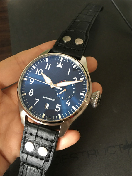 Hot sale top quality mechanical automatic wristwatch classic luxury watch stainless watches leather band I08
