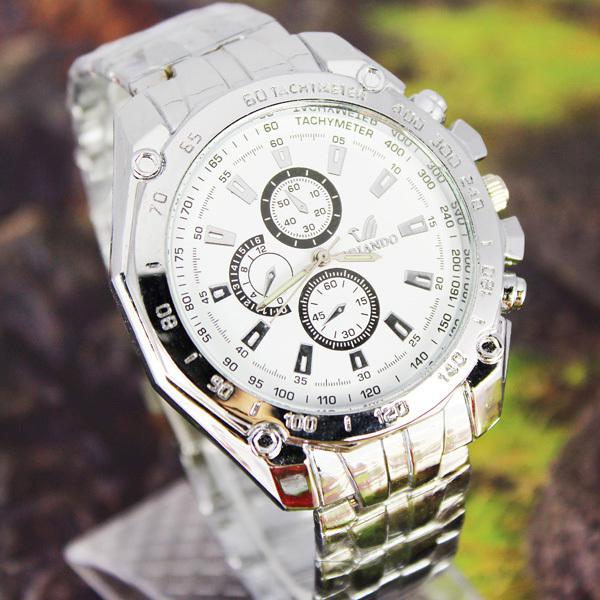 Wholesale- Curren Date Japan Movt Stainless Watch new Stainless Steel Wrist Watch Sport style  Mens watches Free Shipping NW10