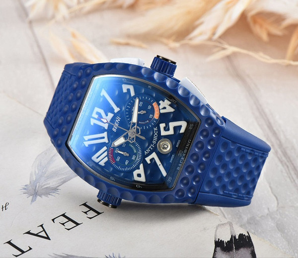 High quality F_M watch Casual Fashion quartz watch Men silicone wristwatch 95_07