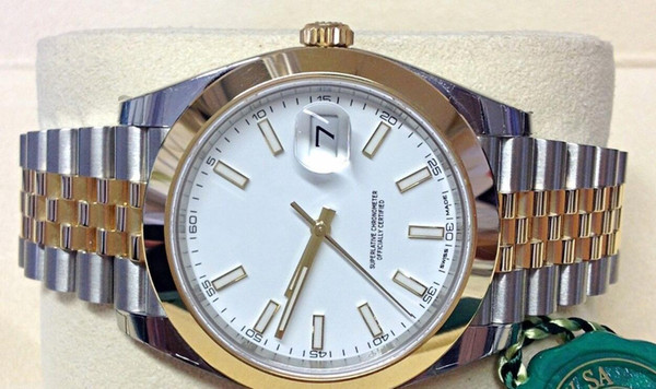 Luxury AAA High Quality Datejust 41mm 18kt Yellow Gold And Stainless steel 126303 Automatic Machinery Mens Watch Men's Wristwatches