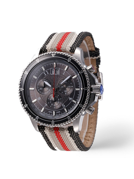 High quality fashion classic men's watch BU7600 BU7601 circular shape Import minerals quartz watch glass needle buckle